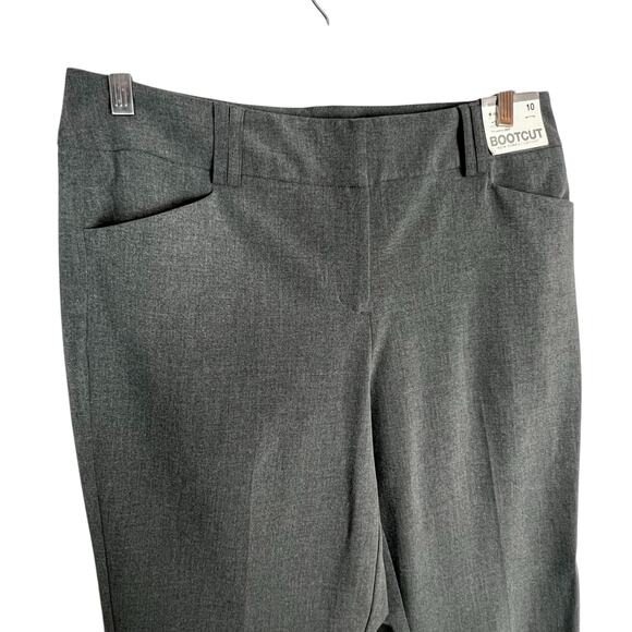New York & company gray bootcut work pants slacks size 10 - Picture 2 of 10